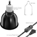 ReptiKing Reptile Light Fixture, 5.5'' Standard Dome, Fits Reptile Heat Lamp Bulb/Ceramic Heat Emitter, Reptile Heat Lamp Fixture