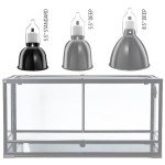 ReptiKing Reptile Light Fixture, 5.5'' Standard Dome, Fits Reptile Heat Lamp Bulb/Ceramic Heat Emitter, Reptile Heat Lamp Fixture