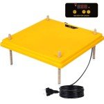 VIHOSE 20" x 20" Extra Large Brooder Heater for Chicks Brooder Heating Plate Pet and Poultry Warmer Warms up to 55 Chicks Adjustable Height and Livable Temperature 140 Fahrenheit