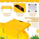 VIHOSE 20" x 20" Extra Large Brooder Heater for Chicks Brooder Heating Plate Pet and Poultry Warmer Warms up to 55 Chicks Adjustable Height and Livable Temperature 140 Fahrenheit