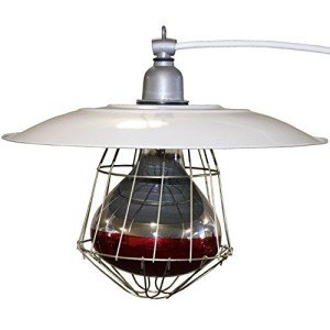 Rite Farm Products Industrial 12" BROODER LAMP Fixture Chicken for COOP House Chick Warmer Heat Light