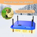 Coop Chick Brooder Heating Plate Brooder Heat Plate Warms Up to 15 Chicks - Chick Heater with 15 Adjustable Heights Safer Alternative to Heat Lamps - 16" x 24"for Baby Chick Duckling