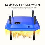 Coop Chick Brooder Heating Plate Brooder Heat Plate Warms Up to 15 Chicks - Chick Heater with 15 Adjustable Heights Safer Alternative to Heat Lamps - 16" x 24"for Baby Chick Duckling