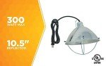Woods 0165 Brooder Lamp with Bulb Guard;10.5 Inch Reflector and 6 Foot Cord (250 Watt; 18/2 SJTW); 0