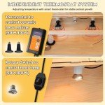 Large Chicken Brooder Box for Chick, Extra Wide Wooden Brooder Box 31.5" with...