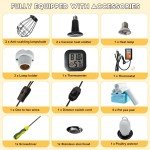 Large Chicken Brooder Box for Chick, Extra Wide Wooden Brooder Box 31.5" with...