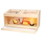 Large Chick Chicken Brooder Box: Wooden Chick Brooder with Bottom Drawer Heat...
