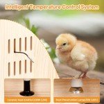 Large Chick Chicken Brooder Box: Wooden Chick Brooder with Bottom Drawer Heat...