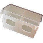 RITE FARM PRODUCTS Washable Poly Quail Pigeon Bird Feeder 2 Hole Outside Filling