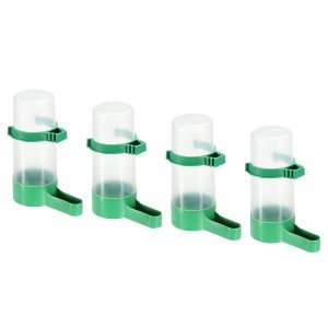 Automatic Pigeon Feeder 4 Pack Bird Cage Waterer Hanging Drinker Medium Water...