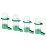 Automatic Pigeon Feeder 4 Pack Bird Cage Waterer Hanging Drinker Medium Water...