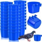 18pcs Cage Feeder Cup For Pet Pigeon Food Poultry Supplies Storage Feeder Bowl