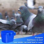 18pcs Cage Feeder Cup For Pet Pigeon Food Poultry Supplies Storage Feeder Bowl
