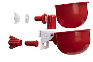 RentACoop DIY Automatic Chicken Waterer Cups for Any Chicken Watering System - Suitable for Tubing, Hardware Cloth, Buckets, Barrels, and More - Easy to Clean with Removable Cup Inserts - 7 Pack