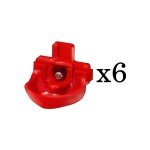 RentACoop DIY Waterer Kit - Horizontal Nipples with Dribble Dish and Installation Tool - Great for Chickens, Turkeys, Peafowl, and Other Poultry - 6 Pack