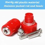 (10 Pack) Chicken Waterer Nipples + PVC Tee Fittings for 1/2" PVC Piping, Horizontal Poultry Nipples & Tees, DIY Chicken Watering System for Geese, Rabbits, Ducks