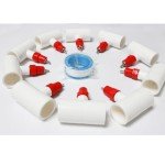 (10 Pack) Chicken Waterer Nipples + PVC Tee Fittings for 1/2" PVC Piping, Horizontal Poultry Nipples & Tees, DIY Chicken Watering System for Geese, Rabbits, Ducks