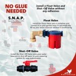 RentACoop Secure Non-Adhesive PVC (S.N.A.P) Watering System Starter Kit for Chickens, Quail, and Poultry