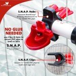 RentACoop Secure Non-Adhesive PVC (S.N.A.P) Watering System Starter Kit for Chickens, Quail, and Poultry