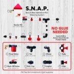 RentACoop Secure Non-Adhesive PVC (S.N.A.P) Watering System Starter Kit for Chickens, Quail, and Poultry