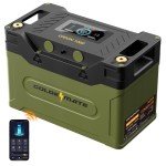 GOLDENMATE 12V 100Ah Group 31 Bluetooth LiFePO4 Battery with LCD Display, Up to 5000 + Deep Cycle Lithium Phosphate Battery, 100A BMS, IP67 Waterproof, for Solar System RV Trolling Motor Battery