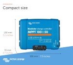 Victron Energy BlueSolar MPPT Solar Charge Controller - Charge Controllers for Solar Panels - 100V, 50 amp, 12/24-Volt