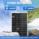 ECO-WORTHY 2pcs 100 Watt Solar Panels 12 Volt Monocrystalline Solar Panel for RV Marine Boat and Other Off-Grid Applications, 2-Pack 100W