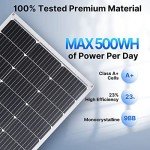 Topunive 100W 12V Flexible Solar Panel 9BB Monocrystalline Cell 12 Volt Semi-Flexible for Marine RV Trailer Boat Cabin Van Car Uneven Surfaces 12V Battery Charge