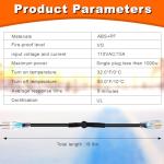 Thermostat Controlled Extension Cord,32°F(0 Degree) Auto On/50°F(10 Degree) Thermostat Controlled Outlet for Heat Cable Controller,Compatible with Any Outdoor Thermostat Plug Outlet