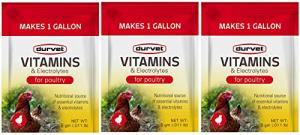 Durvet 6 Pack of Vitamins and Electrolytes for Poultry, 5 Grams, Makes 6 Gallons