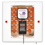 Farm Innovators 41 Egg Incubator with Automatic Egg Turning and Humidity Control, Egg Candler with Digital LCD Display for Improved Hatching, White