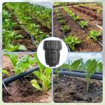 6PCS 1/2 Inch Drip Irrigation Tubing Faucet Adapter 3/4 Inch Female Pipe Thread to 1/2 Inch Drip Irrigation Tubing Adapter 3/4 Inch Faucet Connector Garden Hose Adapter