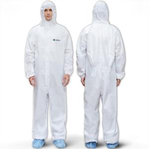 Medtecs Hazmat Suits - 6 Sizes Options - Disposable Coveralls Suit, Medical Protective Coverall PPE Hazmat Suits