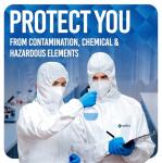 Medtecs Hazmat Suits - 6 Sizes Options - Disposable Coveralls Suit, Medical Protective Coverall PPE Hazmat Suits