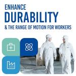 Medtecs Hazmat Suits - 6 Sizes Options - Disposable Coveralls Suit, Medical Protective Coverall PPE Hazmat Suits