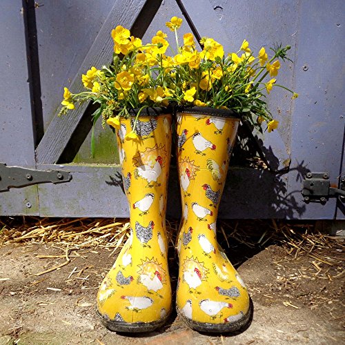 Daffodil Yellow Waterproof Mid-Calf Garden Boots