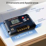 ECO-WORTHY 30A Solar Charger Controller Solar Panel Battery Intelligent Regulator with Dual USB Port Auto 12/24V PWM Positive Ground