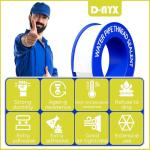 D-NYX 1 Roll 1/2 Inch(W) X 520 Inches(L) Teflon Tape,Water Pipe Sealing Tape,Plumbing Tape,Plumbers Tape,PTFE Tape,Sealing Tape,Sealant Tape,Thread Seal Tape for Shower Head,Duct Tape,White