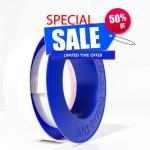 D-NYX 1 Roll 1/2 Inch(W) X 520 Inches(L) Teflon Tape,Water Pipe Sealing Tape,Plumbing Tape,Plumbers Tape,PTFE Tape,Sealing Tape,Sealant Tape,Thread Seal Tape for Shower Head,Duct Tape,White