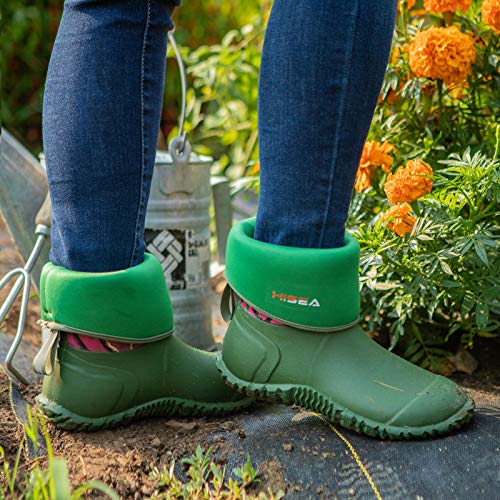 HISEA Women's Waterproof Garden Rubber Boots