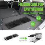 Humane Way Folding 32 Inch Live Humane Animal Trap - Safe Traps for All Animals - Raccoons, Cats, Groundhogs, Opossums - 32"x10"x12",Black