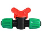 WZFLRUA 12 Pack 1/2 Inch Drip Irrigation Shut Off Valve (1/2" ID x 0.65" OD), Drip Line Irrigation Locked Barbed Control Valve for 1/2'' Irrigation Tubing Anti Leak Irrigation System Valve Fittings