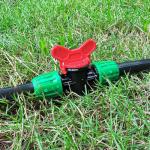 WZFLRUA 12 Pack 1/2 Inch Drip Irrigation Shut Off Valve (1/2" ID x 0.65" OD), Drip Line Irrigation Locked Barbed Control Valve for 1/2'' Irrigation Tubing Anti Leak Irrigation System Valve Fittings