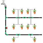 WZFLRUA 12 Pack 1/2 Inch Drip Irrigation Shut Off Valve (1/2" ID x 0.65" OD), Drip Line Irrigation Locked Barbed Control Valve for 1/2'' Irrigation Tubing Anti Leak Irrigation System Valve Fittings