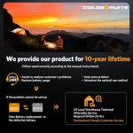 GOLDENMATE 12V 100Ah Group 31 Bluetooth LiFePO4 Battery with LCD Display, Up to 5000 + Deep Cycle Lithium Phosphate Battery, 100A BMS, IP67 Waterproof, for Solar System RV Trolling Motor Battery