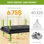 Shaledig Chick Brooder Heater Plate, Brooder Plate for Chicks with Adjustable Height & Temperature Display for Baby Chick&Duck, 30W Constant Temperature Control Chick Warmer for Energy Saving(12"x16")