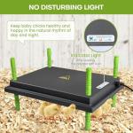 Shaledig Chick Brooder Heater Plate, Brooder Plate for Chicks with Adjustable Height & Temperature Display for Baby Chick&Duck, 30W Constant Temperature Control Chick Warmer for Energy Saving(12"x16")