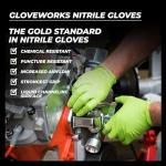 Heavy-Duty Green Nitrile Disposable Gloves, X-Large