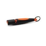 ACME The Alpha Black & Day Glow Orange Dog Training Whistle 210.5 Medium High Pitch, Single Note. Bright Sound Quality with New Comfort Grip. Weather-Proof Whistles Designed and Made in The UK.