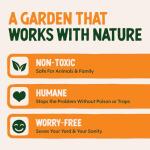 Dalen Rotating Head Fake Owl Decoy to Scare Birds Away from Gardens, Rooftops, and Patios - Scarecrow Provides Chemical-Free Pest Control - Safe and Humane, 18" 360º Rotating Head